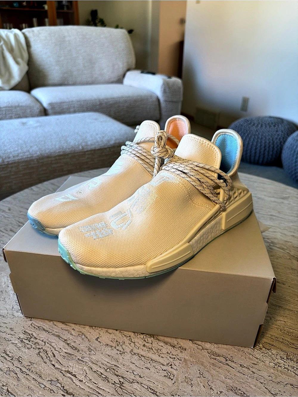 HU Pharrell NERD Chalk White Sneakers